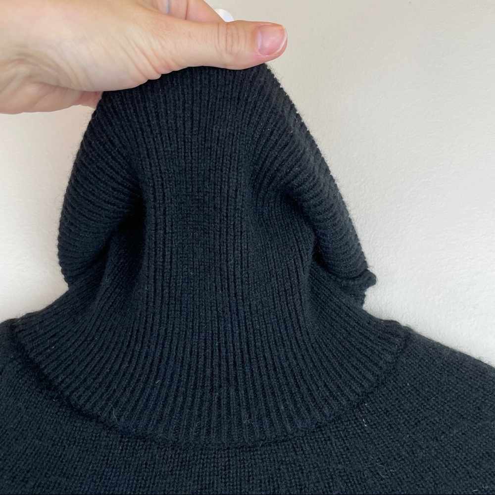 Kate Spade Madison Ave Wool Black Cape Turtleneck - Picture 5 of 10